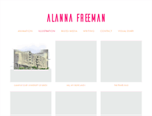 Tablet Screenshot of alannafreeman.com